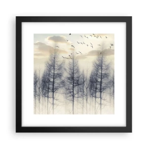 Poster in cornice nera - Lo spirito della foresta - 30x30 cm