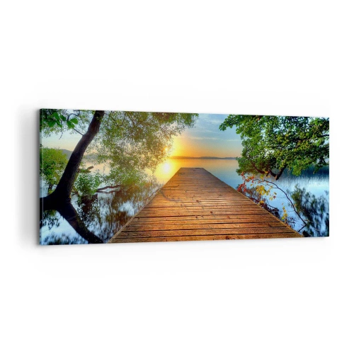 Quadro su tela - Stampe su Tela - Non avere fretta, siediti - 100x40 cm