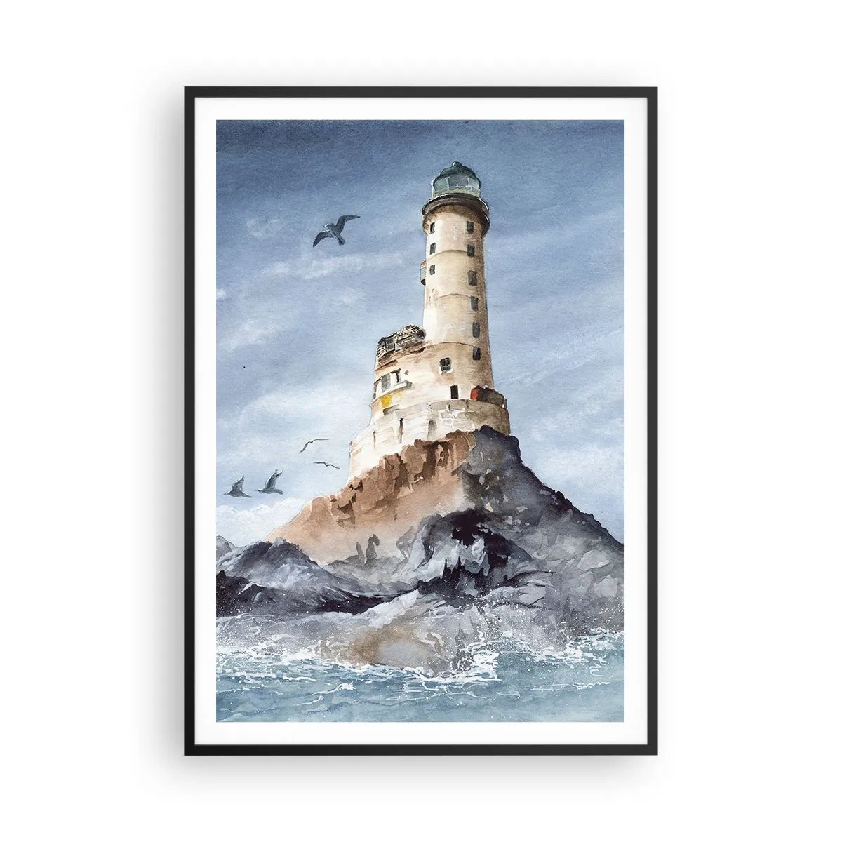 Poster in cornice nera - Invincibile - 70x100 cm