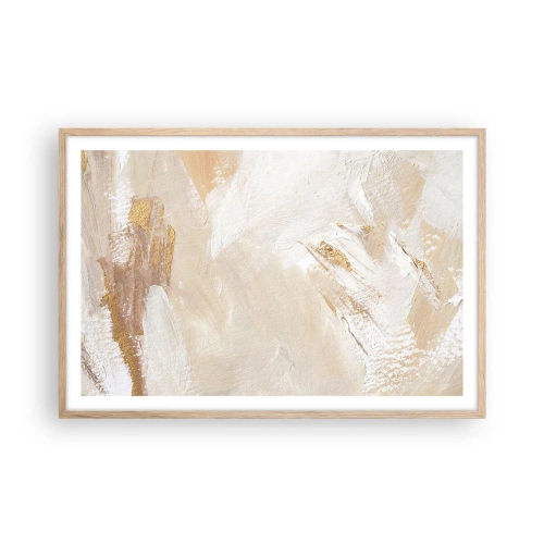 Poster in cornice rovere chiaro - Composizione pastello - 91x61 cm