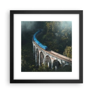 Poster in cornice nera - Attrazione della natura - 30x30 cm