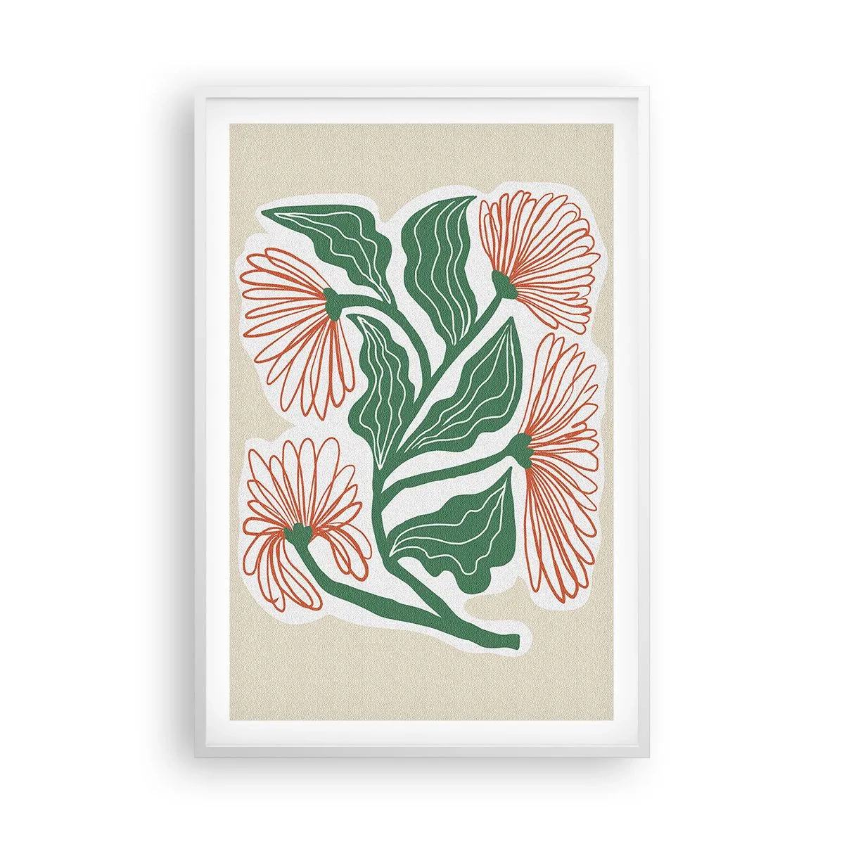 Poster in cornice bianca - Folklore e modernità - 61x91 cm