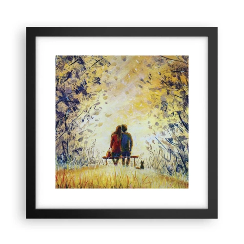 Poster in cornice nera - Attimo magico - 30x30 cm