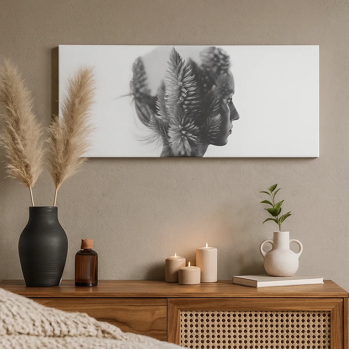 Quadro su tela - Stampe su Tela - La signora della pineta - 30x30 cm