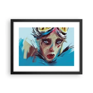 Poster in cornice nera - La guerriera della strada - 40x30 cm