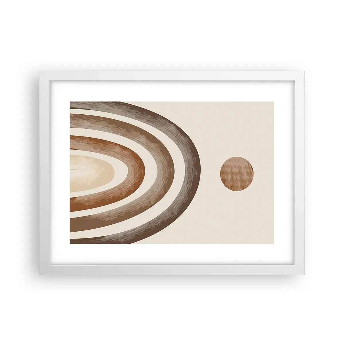 Poster in cornice bianca - In una galassia lontana - 40x30 cm