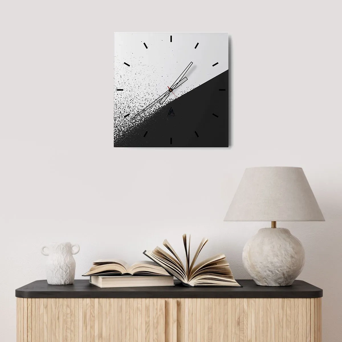 Orologio da parete - Orologio in Vetro - Più veloce, sempre di più - 30x30 cm