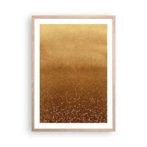 Poster in cornice rovere chiaro - La nascita della luce - 50x70 cm