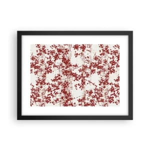 Poster in cornice nera - Come l'antico percalle - 40x30 cm