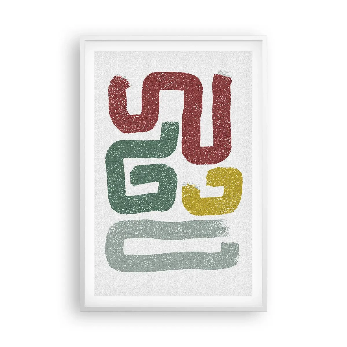 Poster in cornice bianca - In una lingua sconosciuta - 61x91 cm