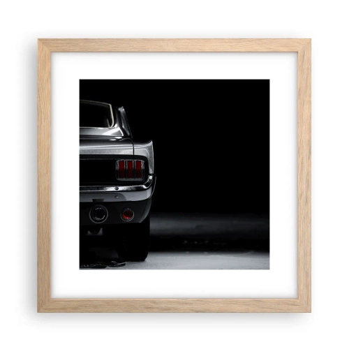 Poster in cornice rovere chiaro - Il fascino del classico - 30x30 cm