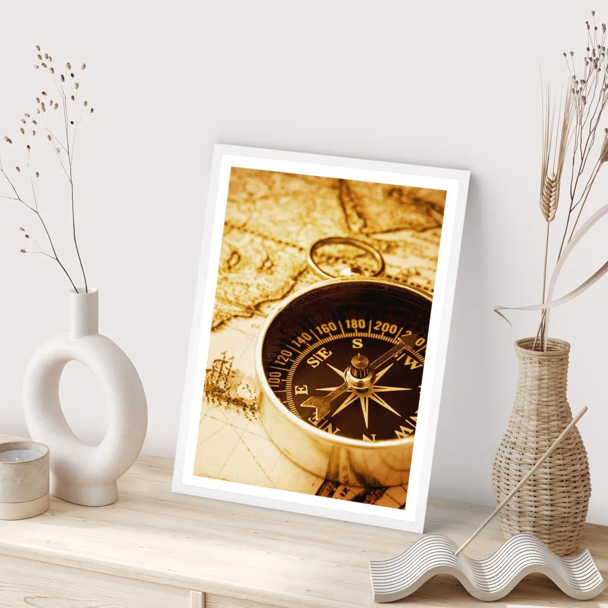 Poster in cornice bianca - A est o a ovest? - 30x40 cm