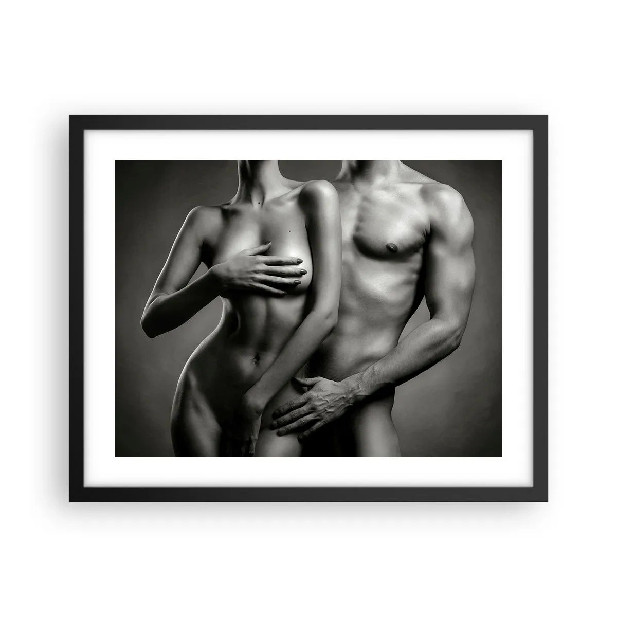 Poster in cornice nera - Adamo ed Eva - 50x40 cm