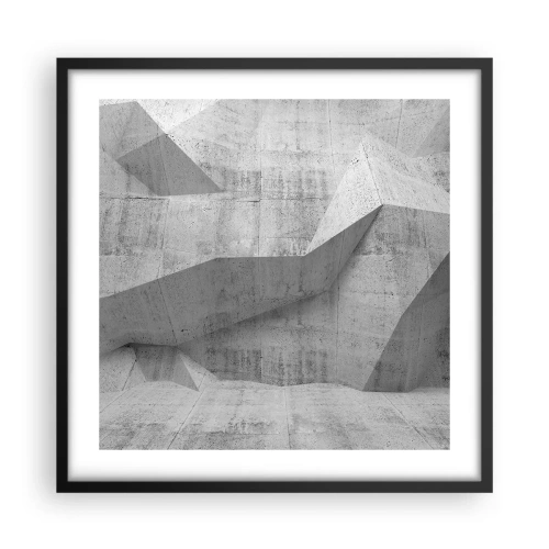 Poster in cornice nera - Una vera sfida - 50x50 cm