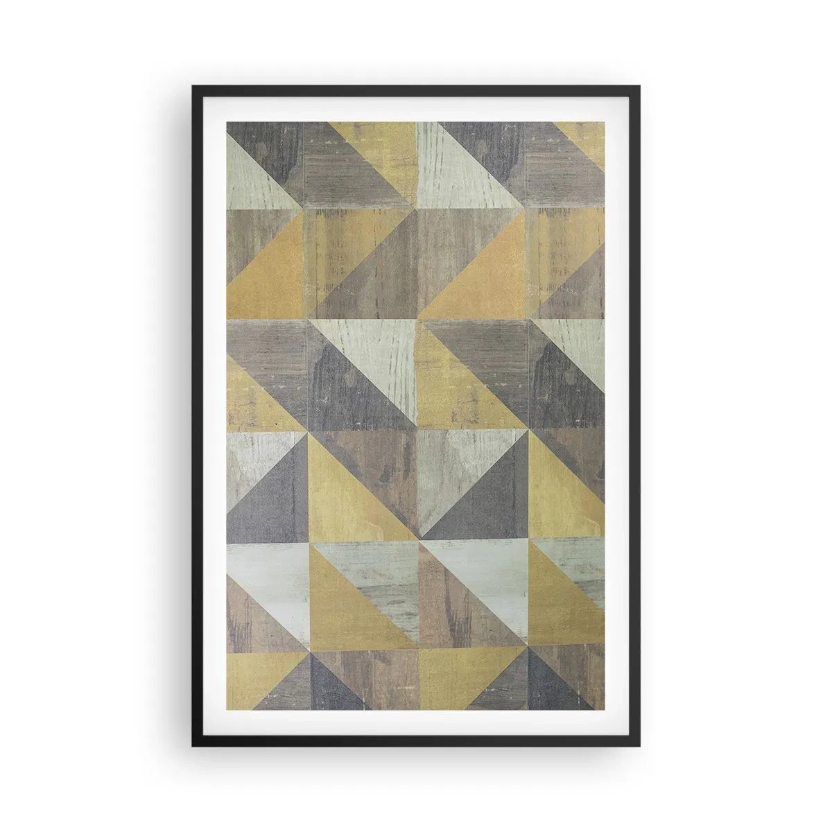 Poster in cornice nera - Secondo i triangoli - 61x91 cm