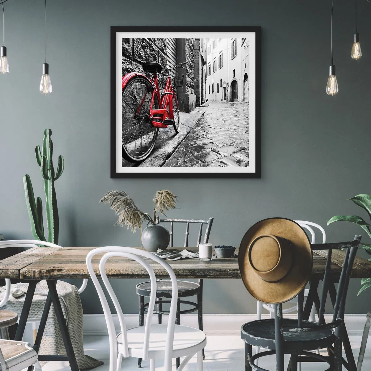 Poster in cornice nera - La vera bellezza non invecchia - 40x40 cm