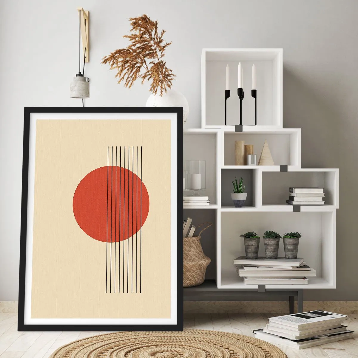 Poster in cornice nera - Nel cerchio e oltre - 70x100 cm