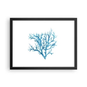 Poster in cornice nera - Filigrana marina - 40x30 cm