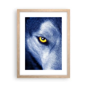 Poster in cornice rovere chiaro - Sguardo ipnotico - 30x40 cm