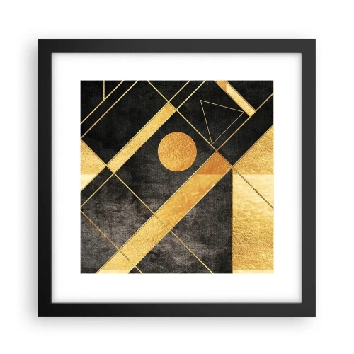 Poster in cornice nera - Sole del deserto - 30x30 cm