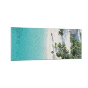 Quadro su vetro - Vacanze in paradiso - 100x40 cm