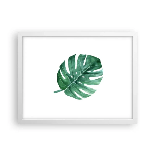Poster in cornice bianca - Concetto verde - 40x30 cm