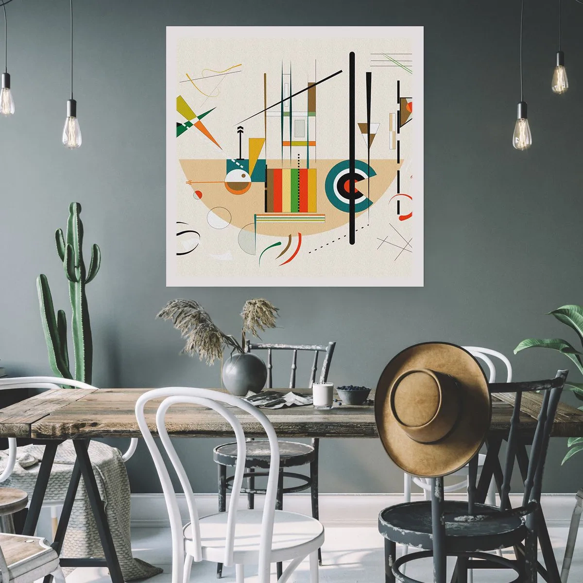 Poster - E il mondo ride - 60x60 cm
