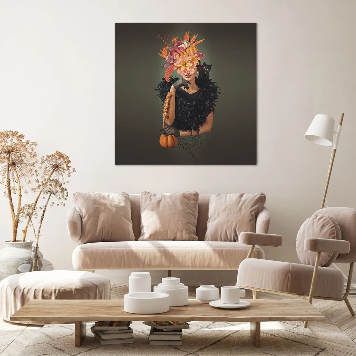 Quadro su tela - Stampe su Tela - L'incantesimo della strega - 30x30 cm
