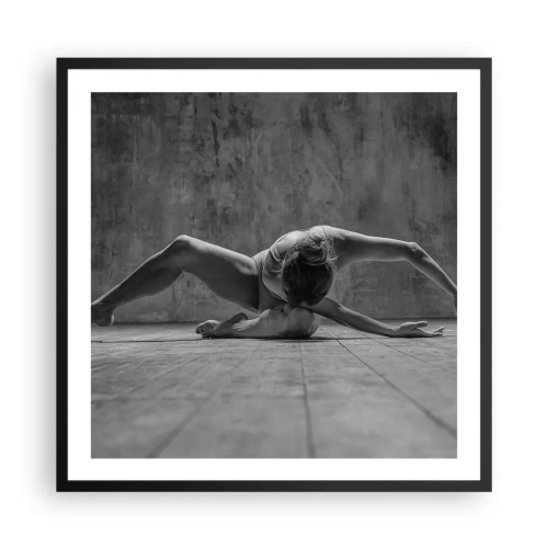 Poster in cornice nera - Simmetria ritrovata - 60x60 cm