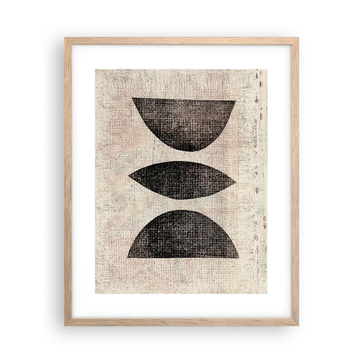 Poster in cornice rovere chiaro - Astrazione etnica - 40x50 cm