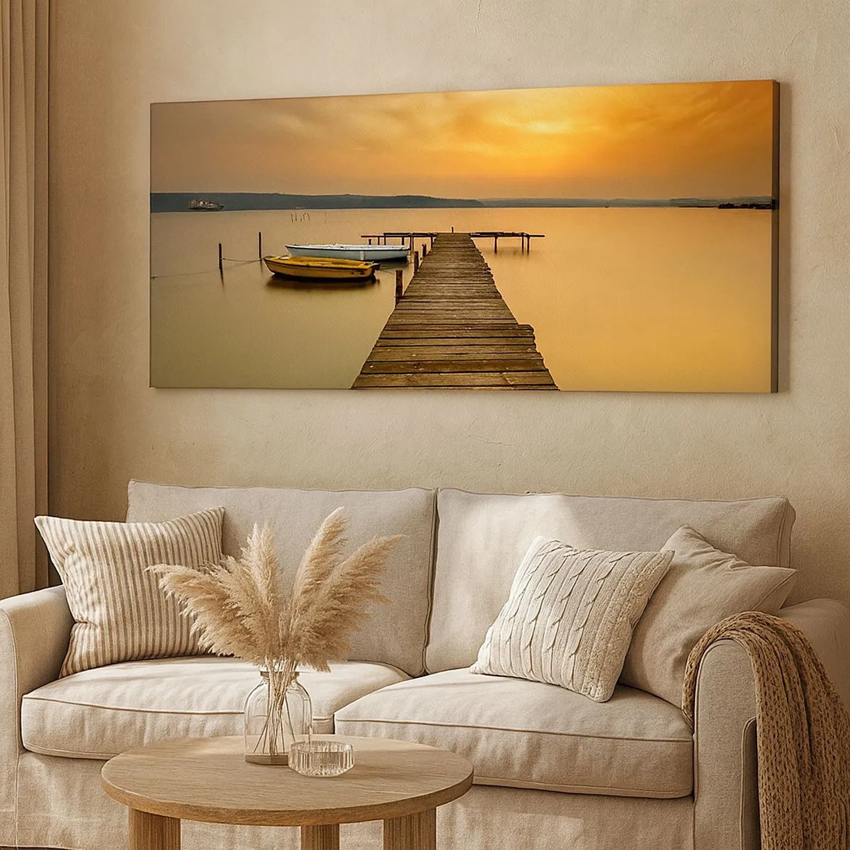 Quadro su tela - Stampe su Tela - Ti apro il cielo dorato - 100x40 cm
