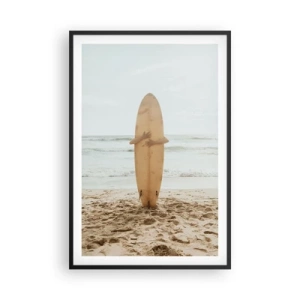 Poster in cornice nera - Amore per le onde - 61x91 cm