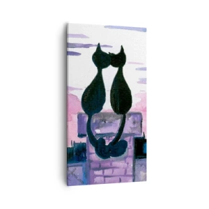 Quadro su tela - Stampe su Tela - Appuntamento sotto la luna - 55x100 cm