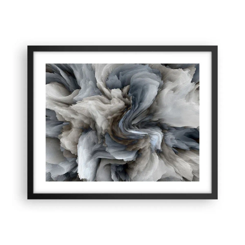 Poster in cornice nera - Pietra in fiore - 50x40 cm