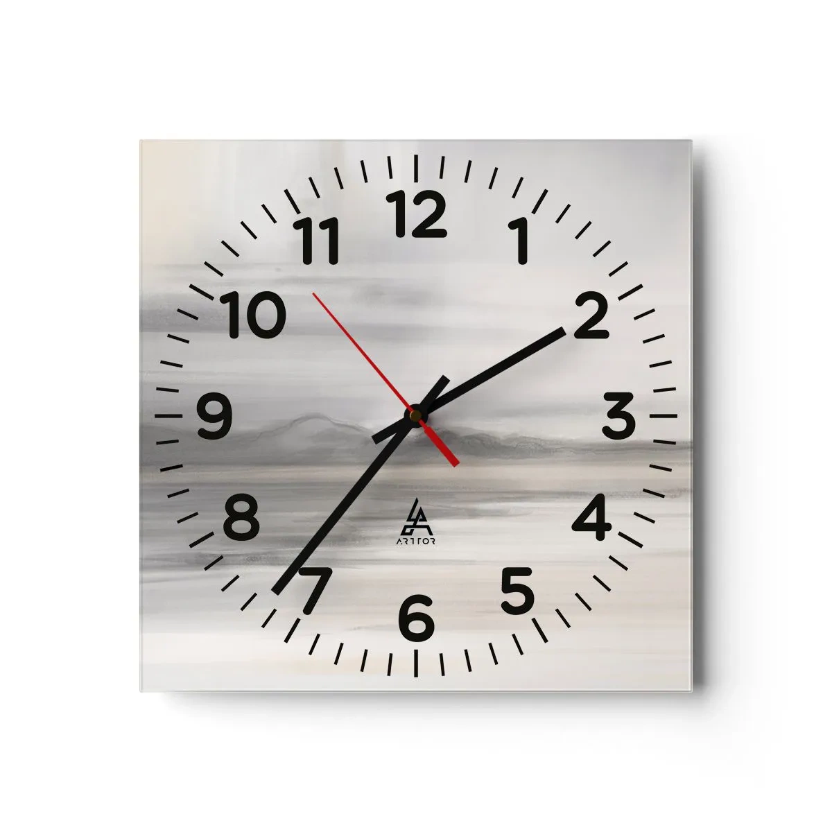 Orologio da parete - Orologio in Vetro - Orizzonte trasognato - 40x40 cm
