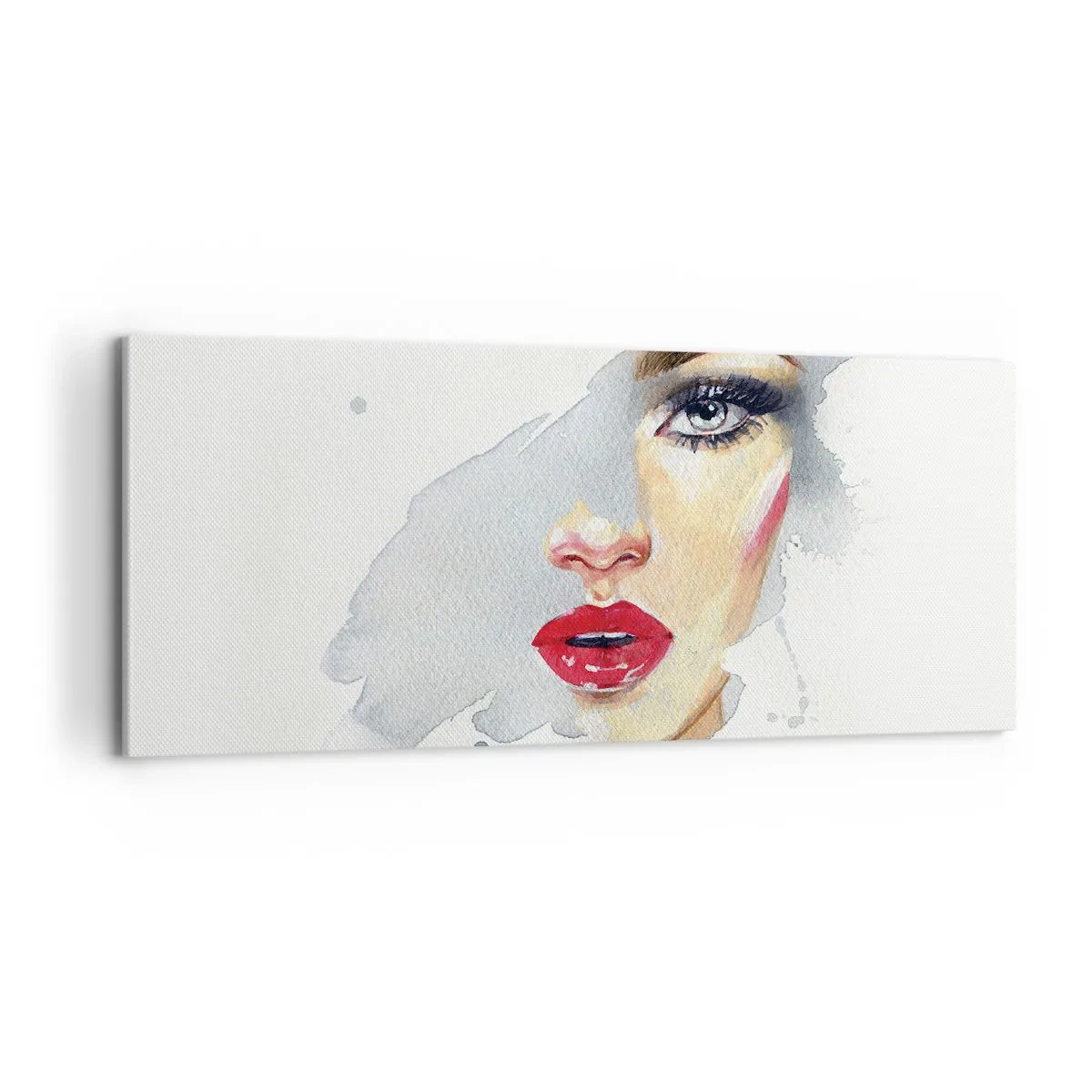 Quadro su tela - Stampe su Tela - Riflesso in una goccia d'acqua - 100x40 cm