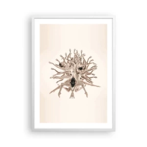 Poster in cornice bianca - Fiorendo nella danza - 50x70 cm