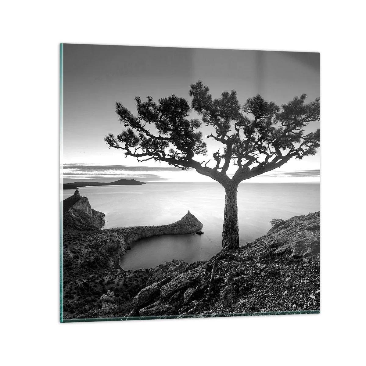 Quadro su vetro - Pace fino all'orizzonte - 70x70 cm