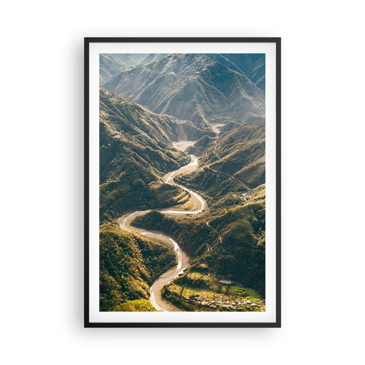 Poster in cornice nera - Direttamente dal cuore dei monti - 61x91 cm