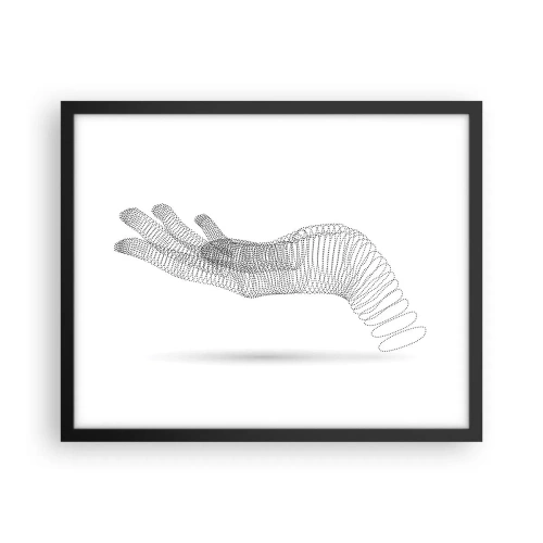 Poster in cornice nera - Mano elastica - 50x40 cm