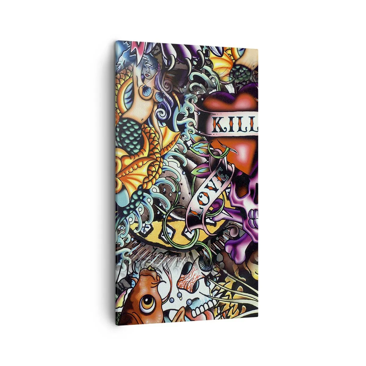 Quadro su tela - Stampe su Tela - Il sogno del tatuatore - 45x80 cm