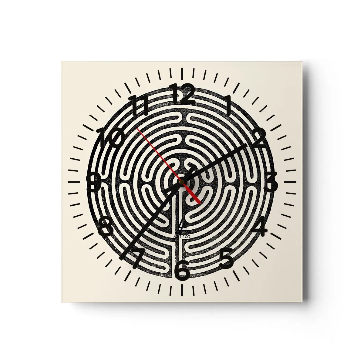 Orologio da parete - Orologio in Vetro - Ordine misterioso - 30x30 cm