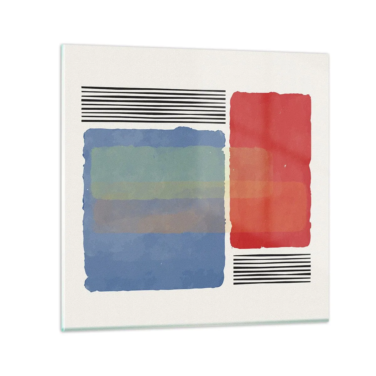 Quadro su vetro - Spirito e lettera della geometria - 70x70 cm