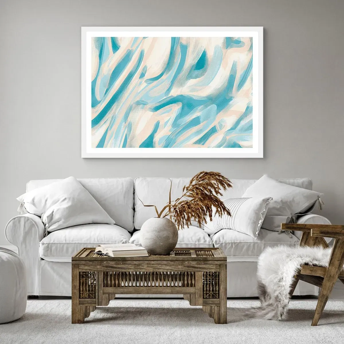 Poster in cornice bianca - Brezze primaverili - 40x30 cm