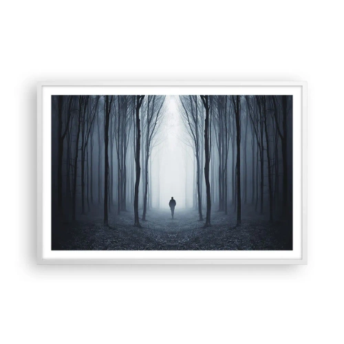 Poster in cornice bianca - E tutto è semplice e chiaro - 91x61 cm