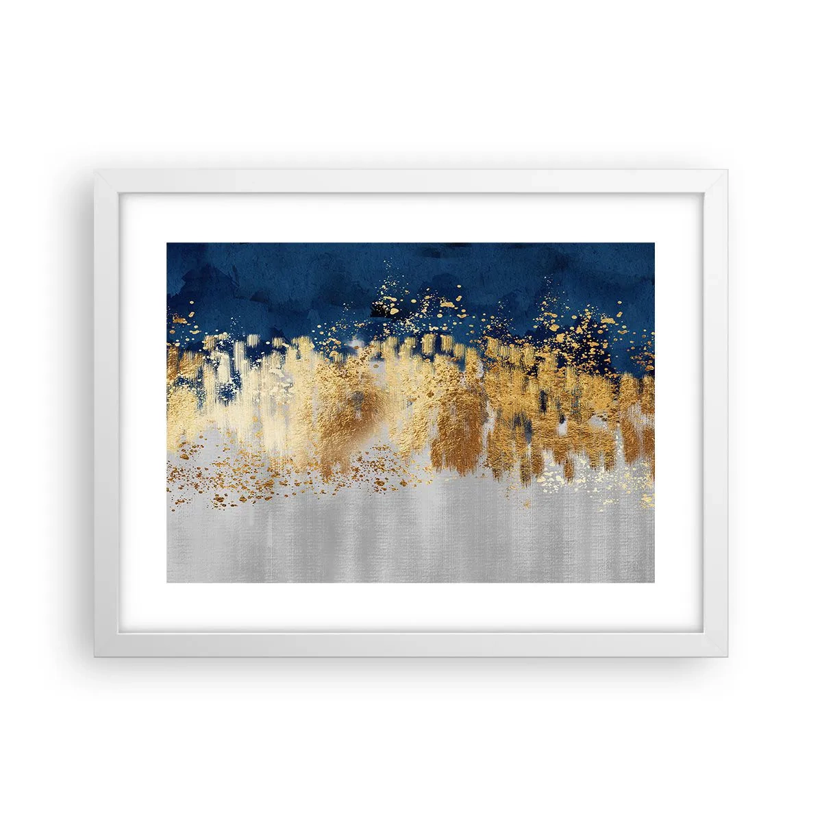 Poster in cornice bianca - Composizione moderna con bagliore - 40x30 cm