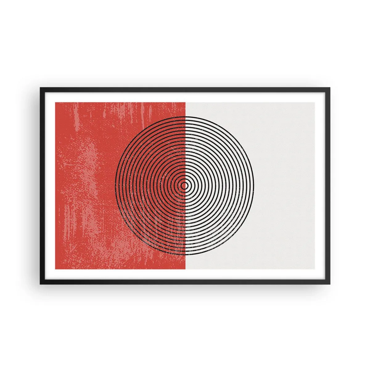 Poster in cornice nera - Dritto al centro - 91x61 cm