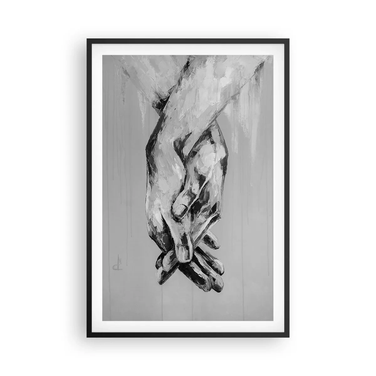 Poster in cornice nera - Inizio... - 61x91 cm
