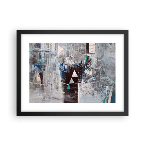 Poster in cornice nera - L'ordine superiore dei triangoli - 40x30 cm