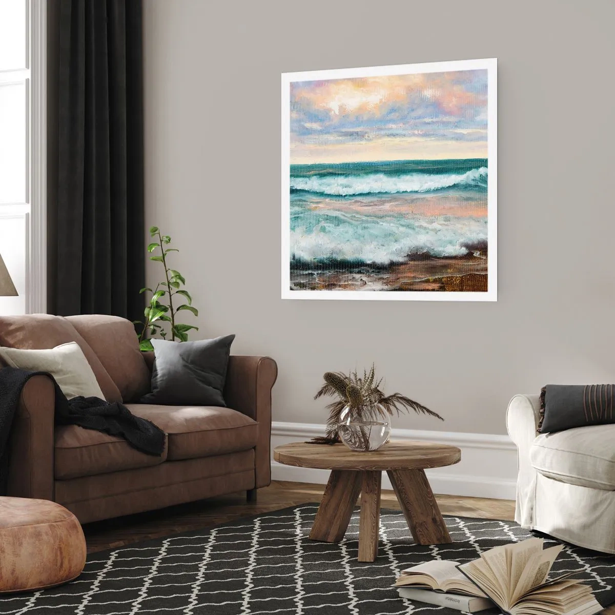 Poster - Dove l'anima si calma - 60x60 cm